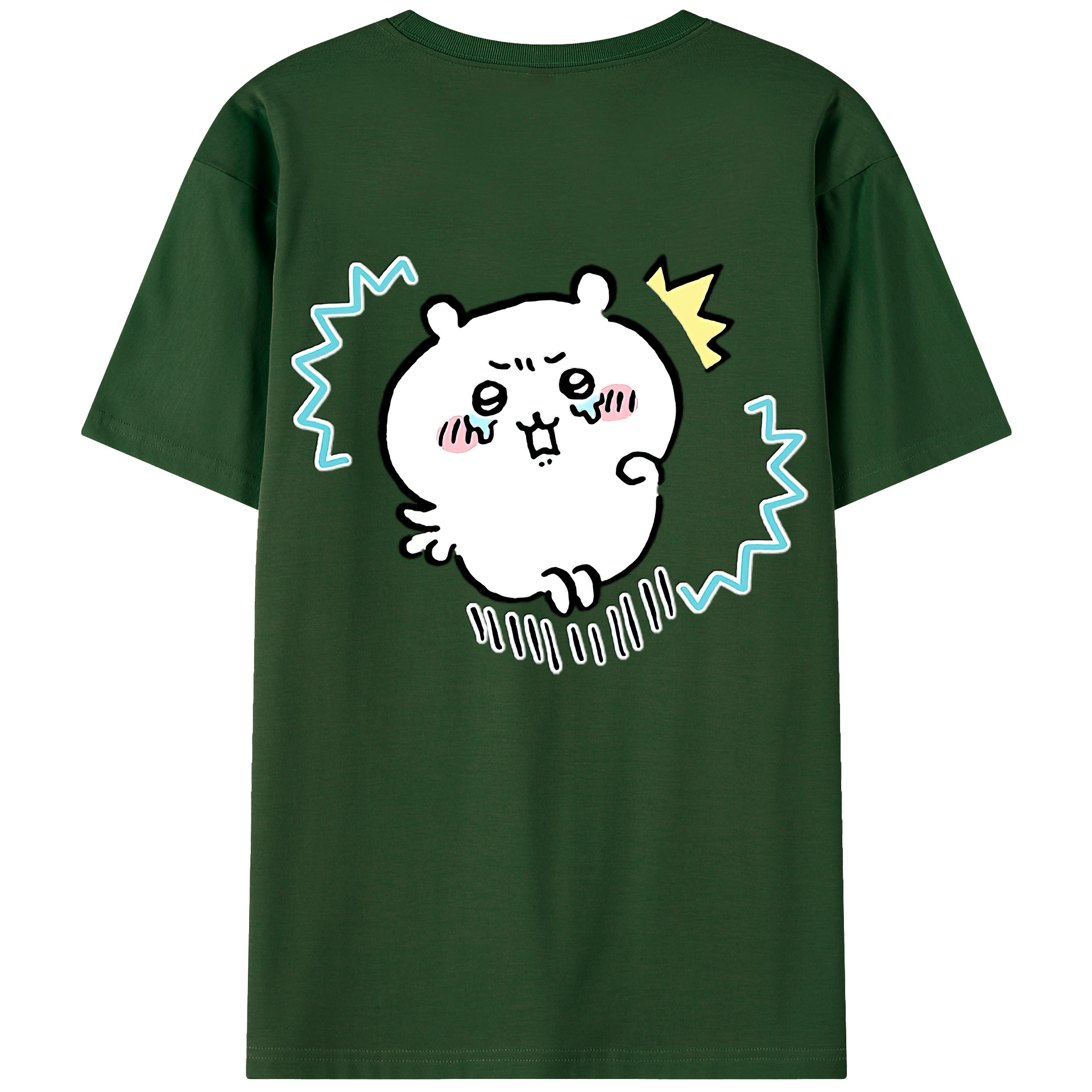 （画像用） ちいかわ ちいかわ Chii-kawa chiikawa 綿100％半袖Tシャツ（背面プリント）